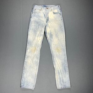 Carhartt Jeans Mens 32x36 Heavyweight Traditional Taper Bleached Cotton Denim